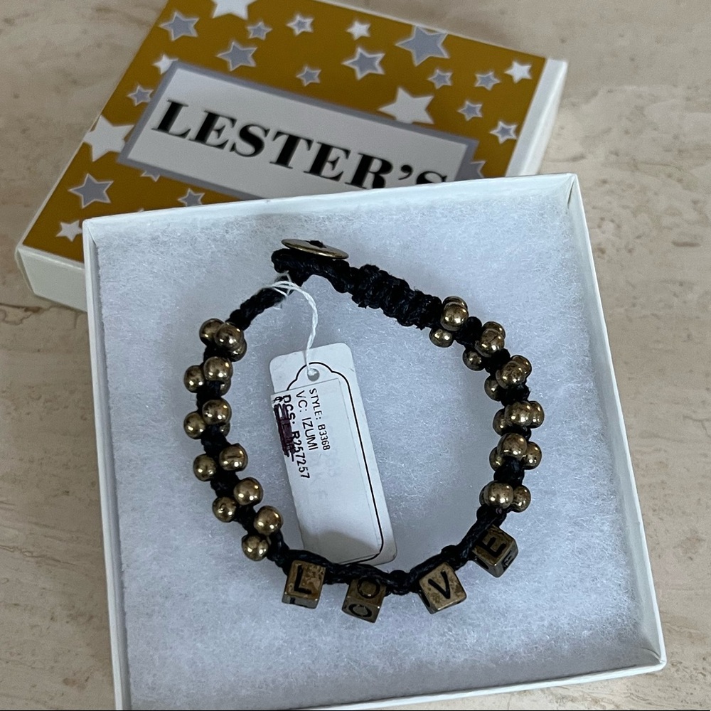 Double Rope LOVE bracelet in gift box NWT
